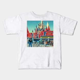 Retro Magic Kingdom (that never was) Kids T-Shirt